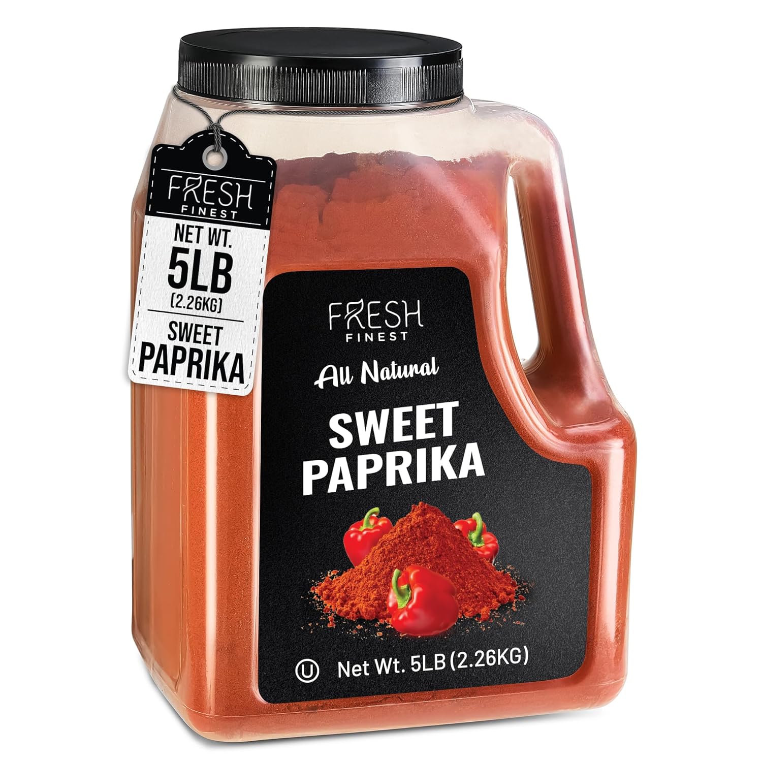 Fresh Finest Sweet Paprika Bulk 5 LB - Premium Ground Seasoning, Freshly Packed at the Source, Perfect for Soups, Meat Rubs, Sauces, and More - Ideal for Home & Commercial Cooking!