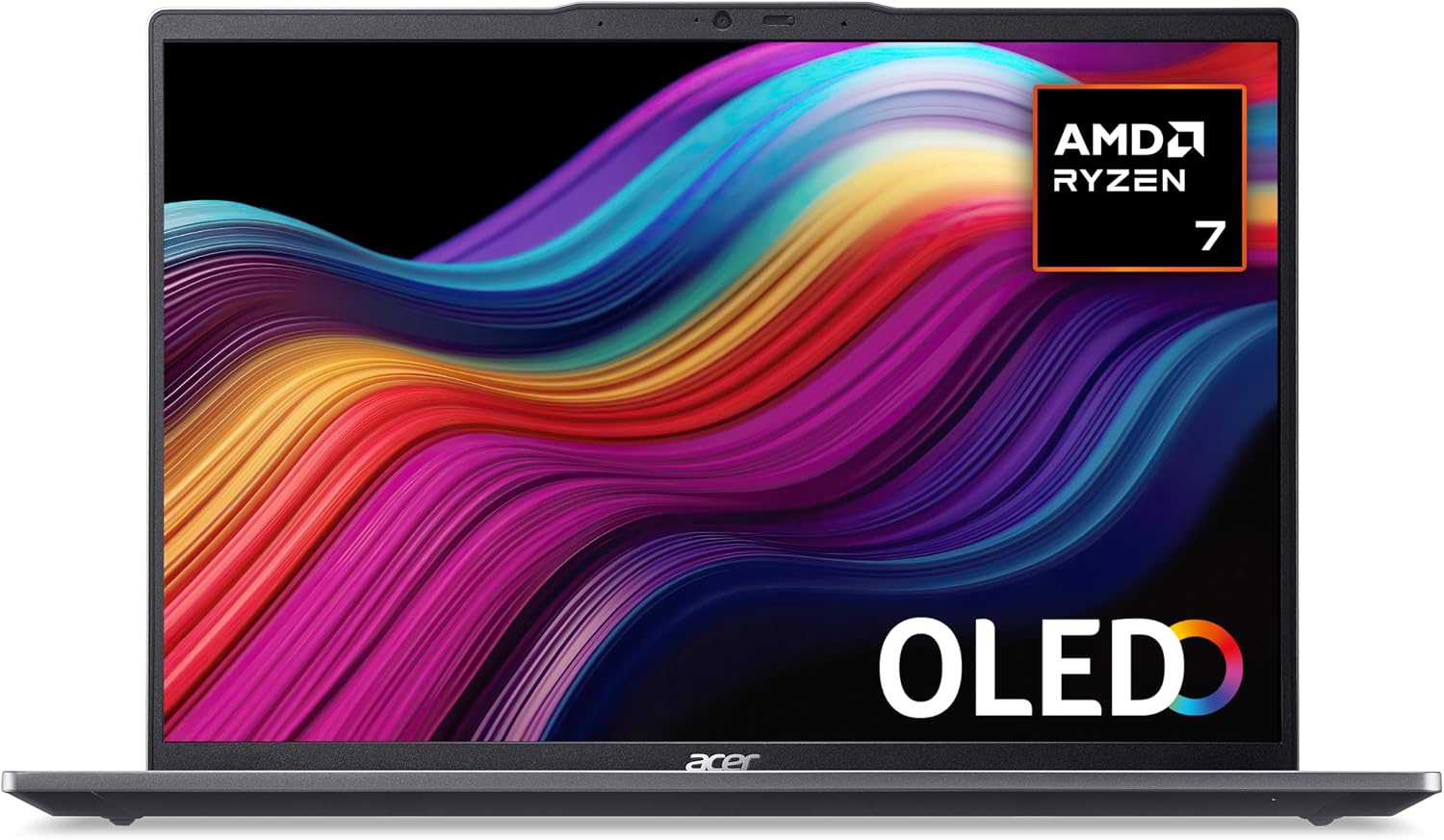 Acer Swift Go 14 SFG14-63 Laptop - AMD Ryzen 7 8845HS, 16GB, 1TB SSD, Integrated Graphics, 14" 2.8K OLED, Windows 11, Iron