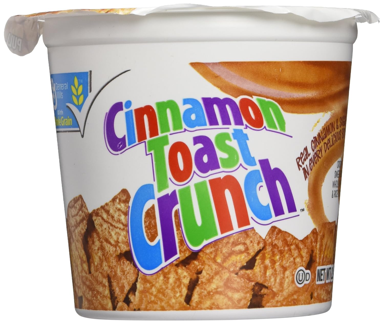 General Mills Cinnamon Toast Crunch Cereal Breakfast Cups, Cinnamon Sugar, 2 Oz., 6/Box (13897)
