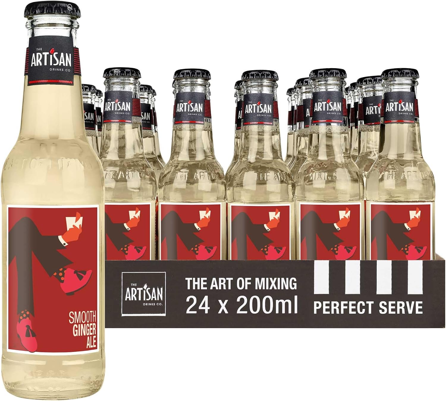 Artisan Smooth Ginger Ale, Fizzy Drinks, Soft Drinks, 24 Pack 200ml Bottles