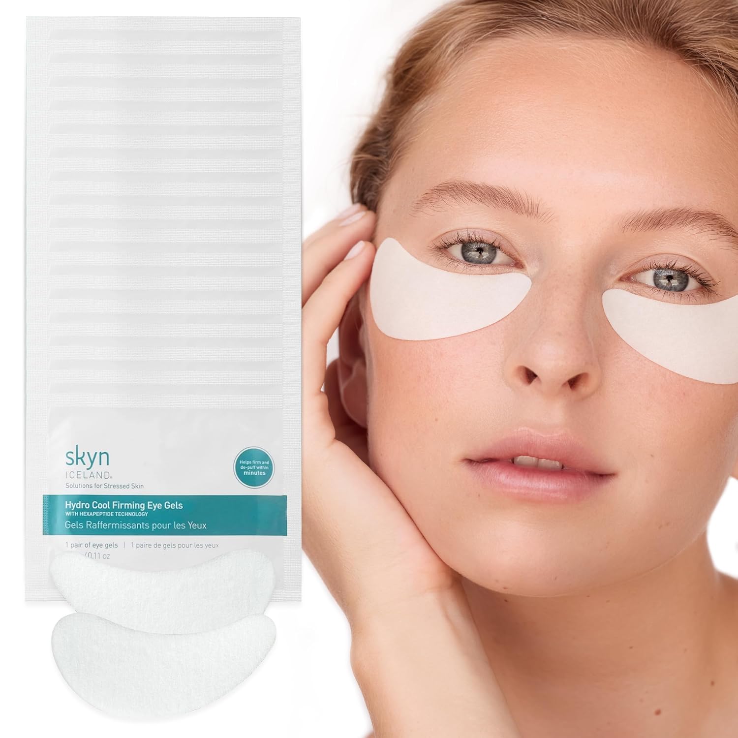 Skyn ICELAND Hydro Cool Firming Eye Patches with Peptides and Coenzyme Q10