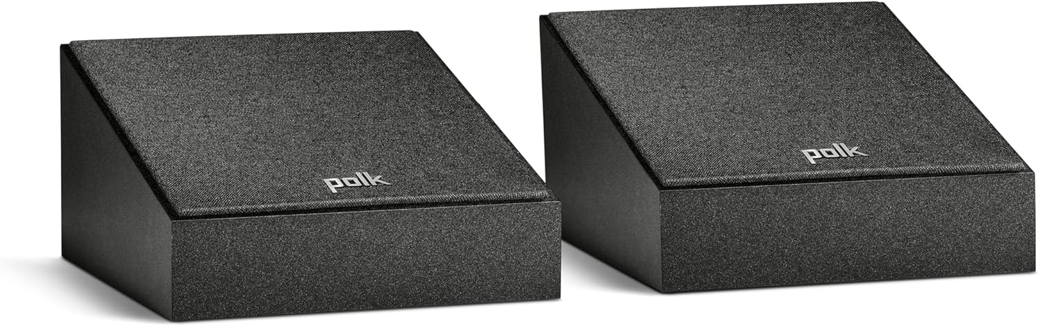 Polk Audio Monitor XT90 Dolby Atmos Certified Height Speakers, Premium 3D Sound, DTS:X Compatible, Pair of 2 - Black