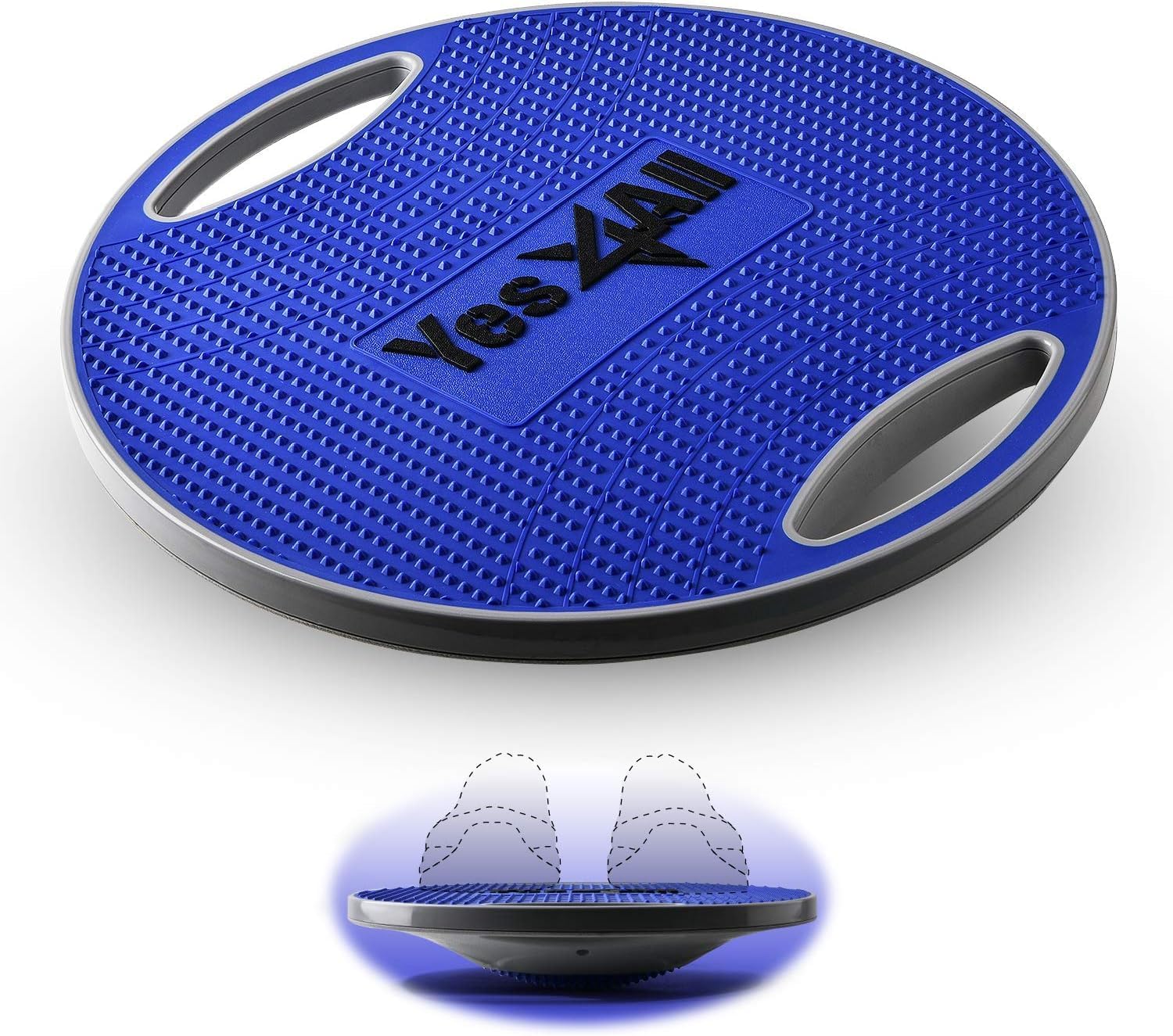 Yes4All 350LBS Professional Wooden Balance Board for Physical Therapy, Anti-Slip Rocker Board, Wobble Board for Standing Desk