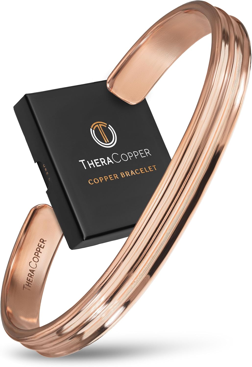 TheraCopper Copper Bracelet for Men & Women — 100% Pure Copper Bracelets — Raw, Solid & Uncoated Authentic Handmade Tibetan Bracelet Cuff Bangles