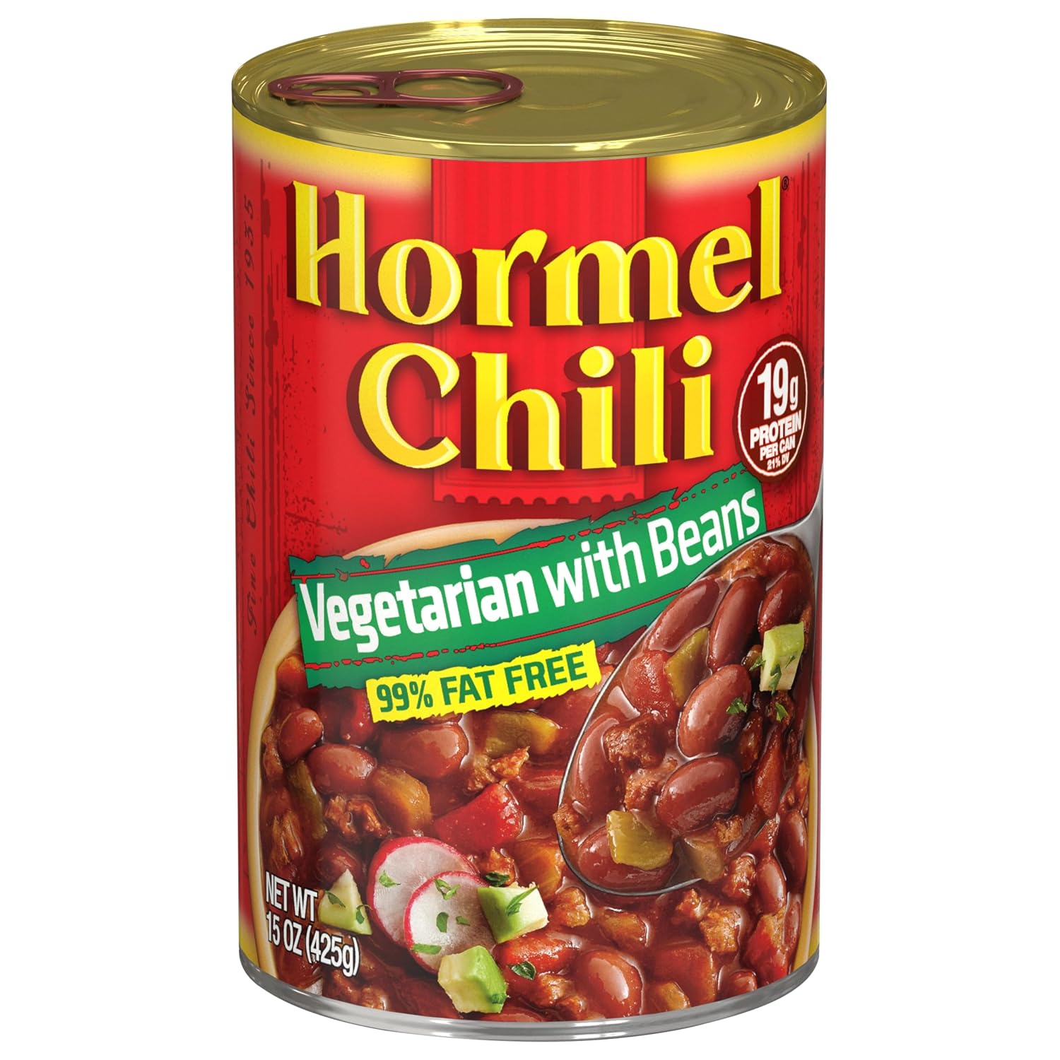 Hormel Chili Vegetarian with Beans, 15 Oz, Pack of 12