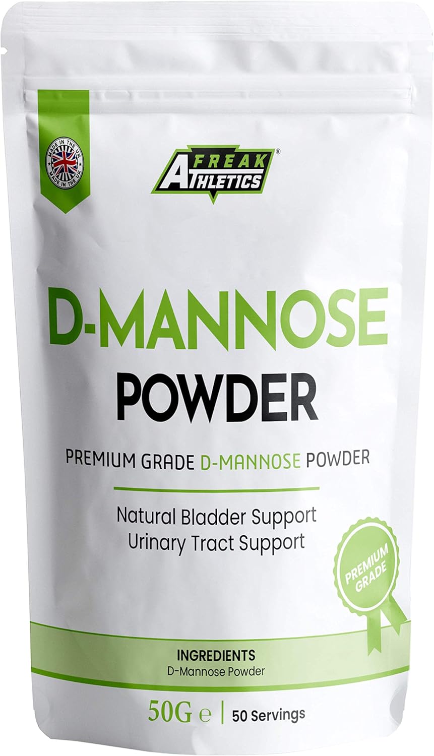 D-Mannose Powder 50g by Freak Athletics - Scoop Included - Vegetarian & Vegan Friendly - Suitable for Men & Women - Made in The UK