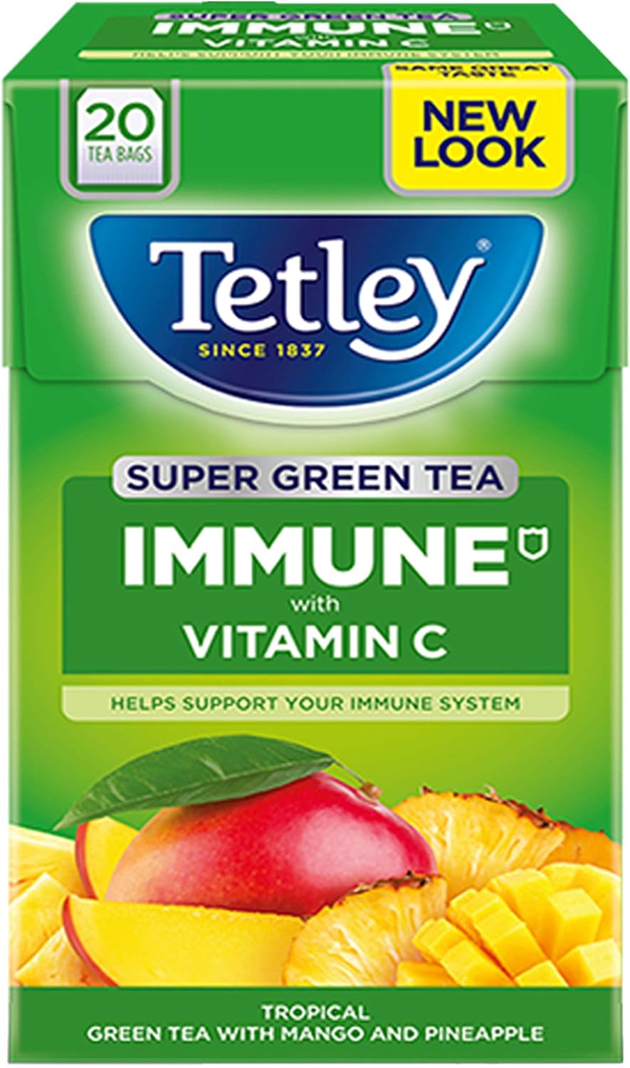 KRISP Green Tea IMMUNE - 3 x 20 Mango/Pineapple Teabags