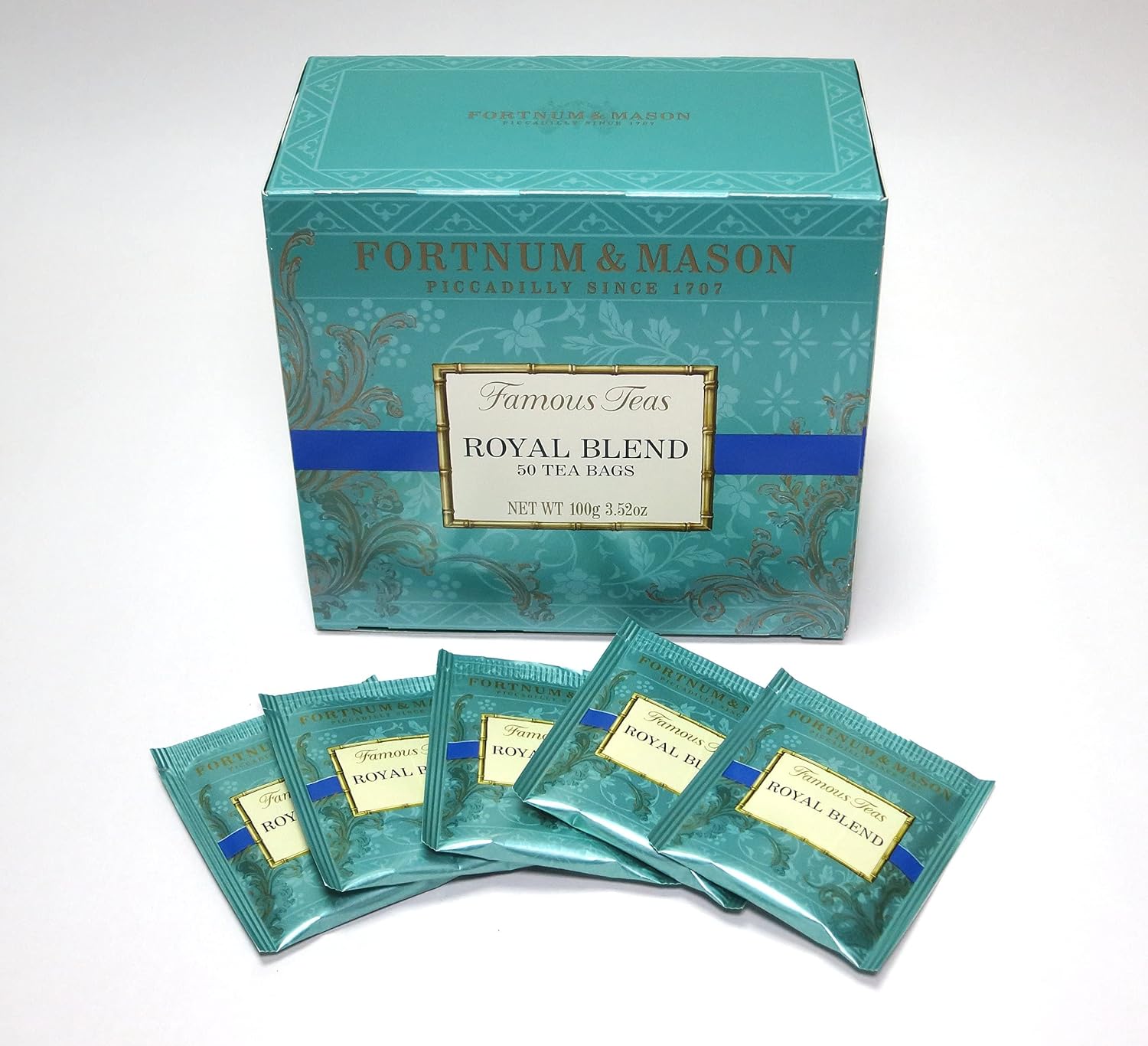 Fortnum and Mason, Royal Blend 50 Count Tea Bags (1 Pack) Box