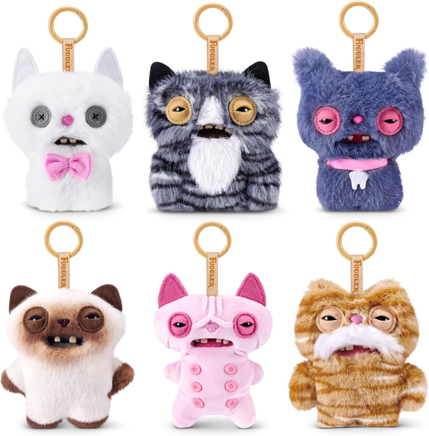 Fuggler Alley Cat Keyring 5 Inch (6 Pack) by ZURU