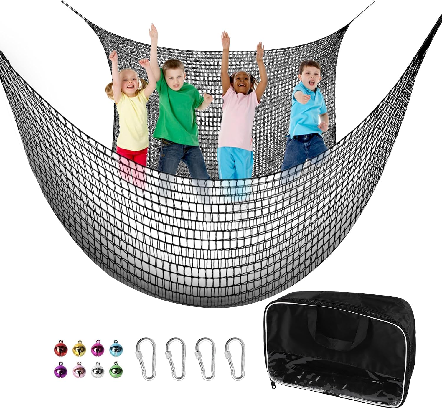 Climbing Cargo Net 6.5' x 9.8' for Outdoor Treehouse