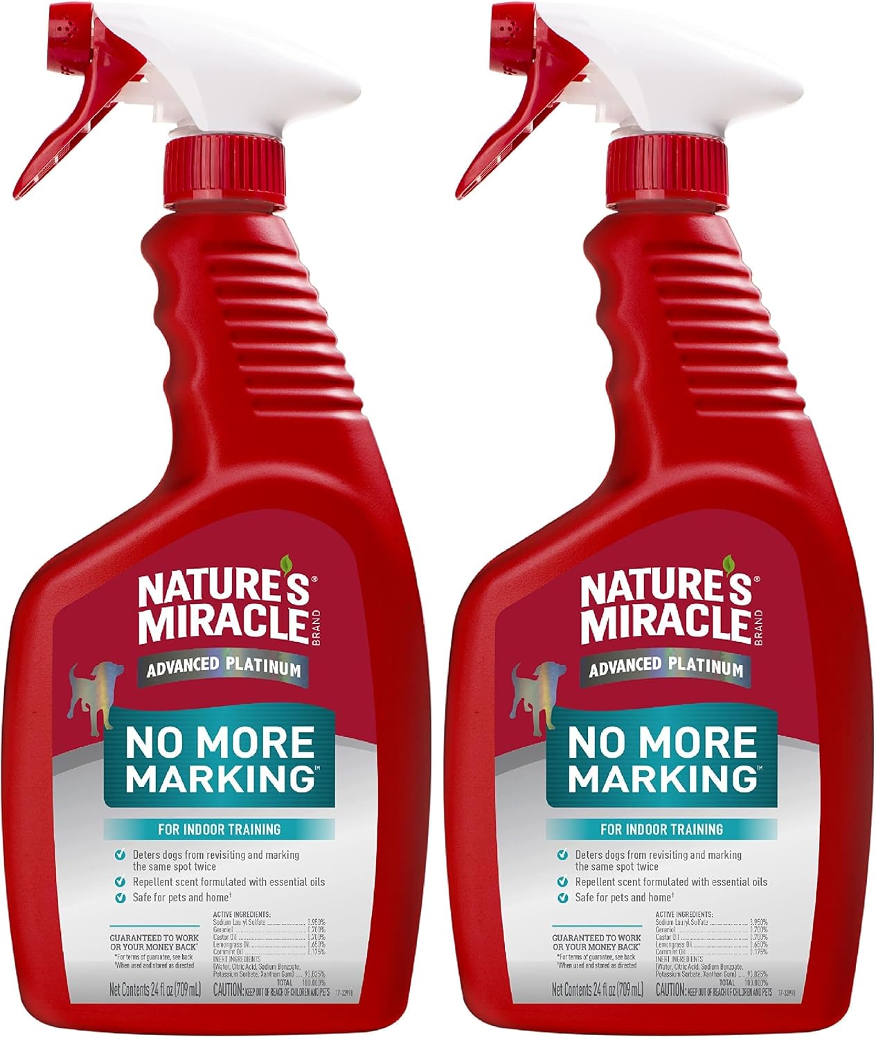 Nature's Miracle Advanced Platinum No More Marking,24 Ounces,Helps Discourage Repetitive Pet Marking,(Pack of 2)