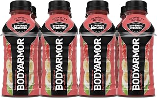 BODYARMOR Sports Drink Sports Beverage, Strawberry Banana, Coconut Water Hydration, Natural Flavors With Vitamins, Potassium-Packed Electrolytes, Perfect For Athletes, 12 Fl Oz (Pack of 8)