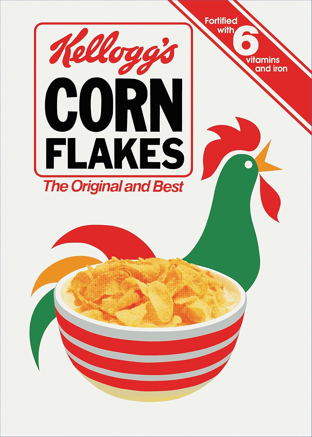 Dexam Vintage Kelloggs Cornflakes Cockerel Tea Towel