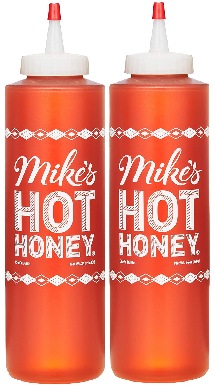 Mike's Hot Honey 24 oz Chef’s Bottle (2 Pack), Honey with a Kick, Sweetness & Heat, 100% Pure Honey, Gluten-Free & Paleo, More than Sauce - it's Hot Honey