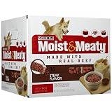 Purina Moist and Meaty Steak Flavor Soft Dog Food Pouches - 36 ct. Pouch