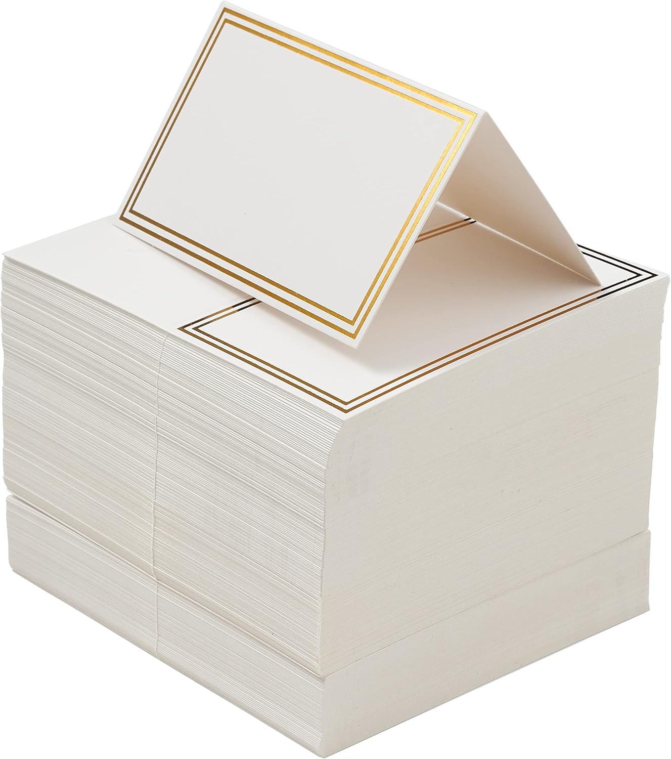 THE TWIDDLERS 200 Wedding Name Place Cards for Table Place Name Cards for Weddings & Events Table Setting - Wedding Place Cards for Table Number Cards, Elegant Gold Border
