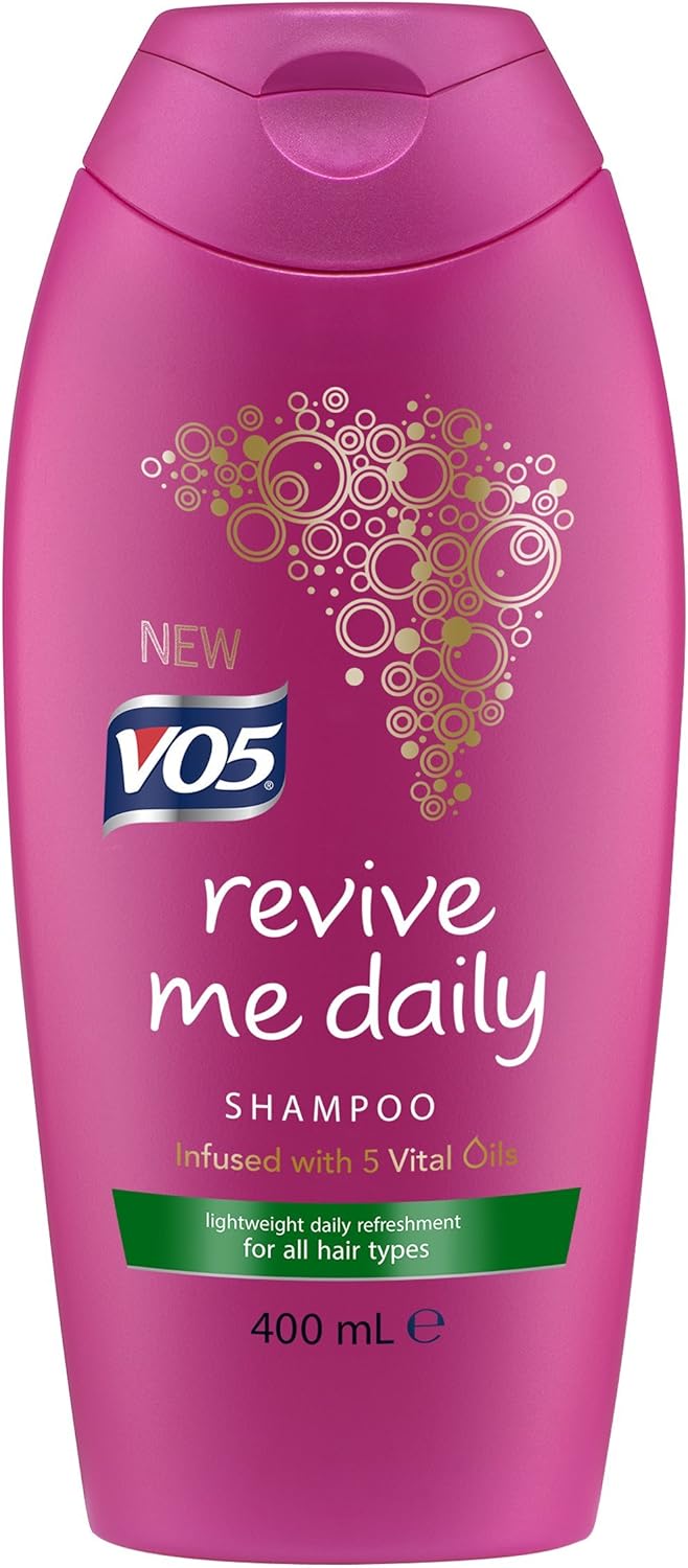 Alberto VO5 Revive Me Daily Shampoo Infused with 5 Vital Oils for All Hair Types, 400ml