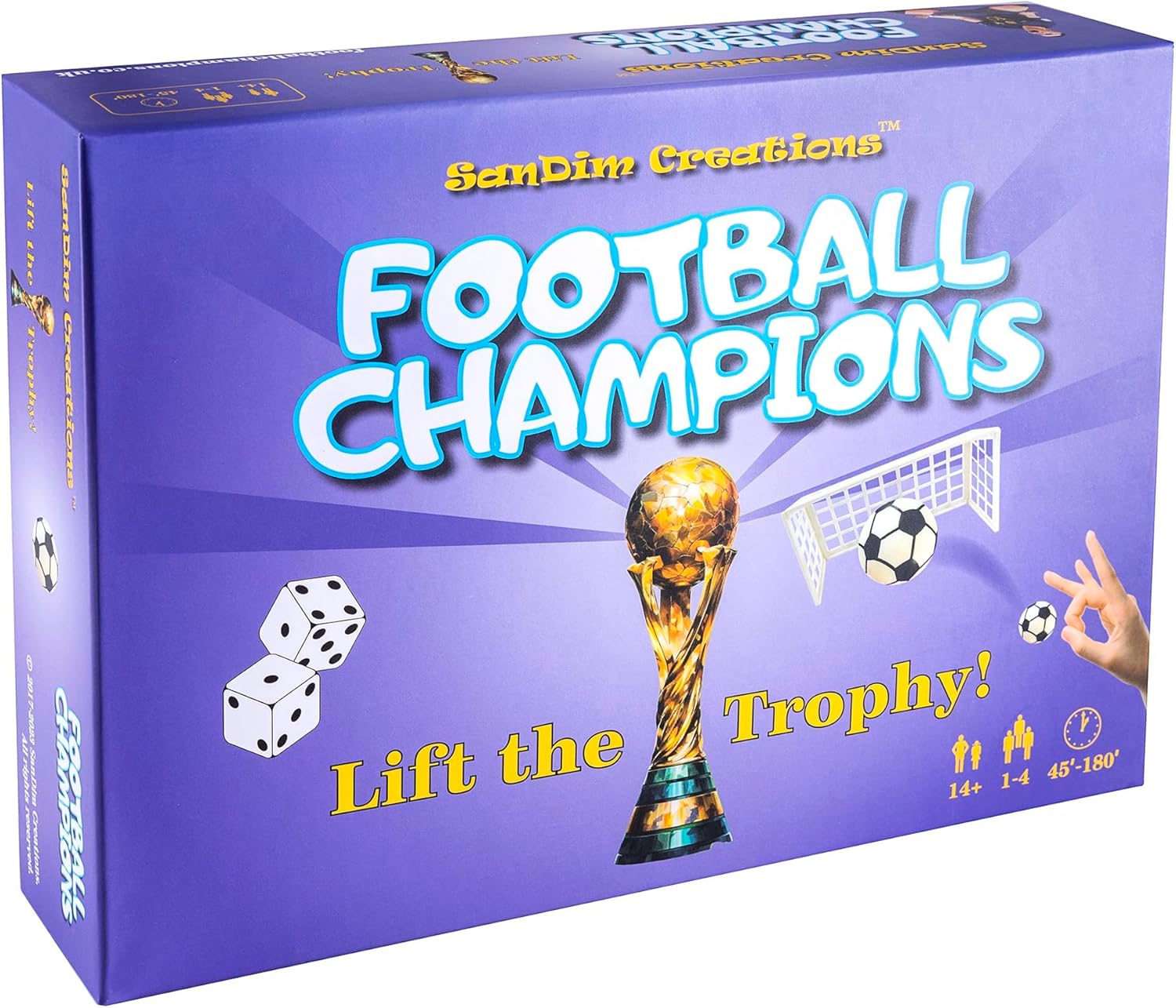 Football Champions Board Game - Family Board Games for Kids and Adults - Soccer Strategy Board Game - Sports Trivia Game 1-4 Players - 2024 Cup Edition by SanDim Creations