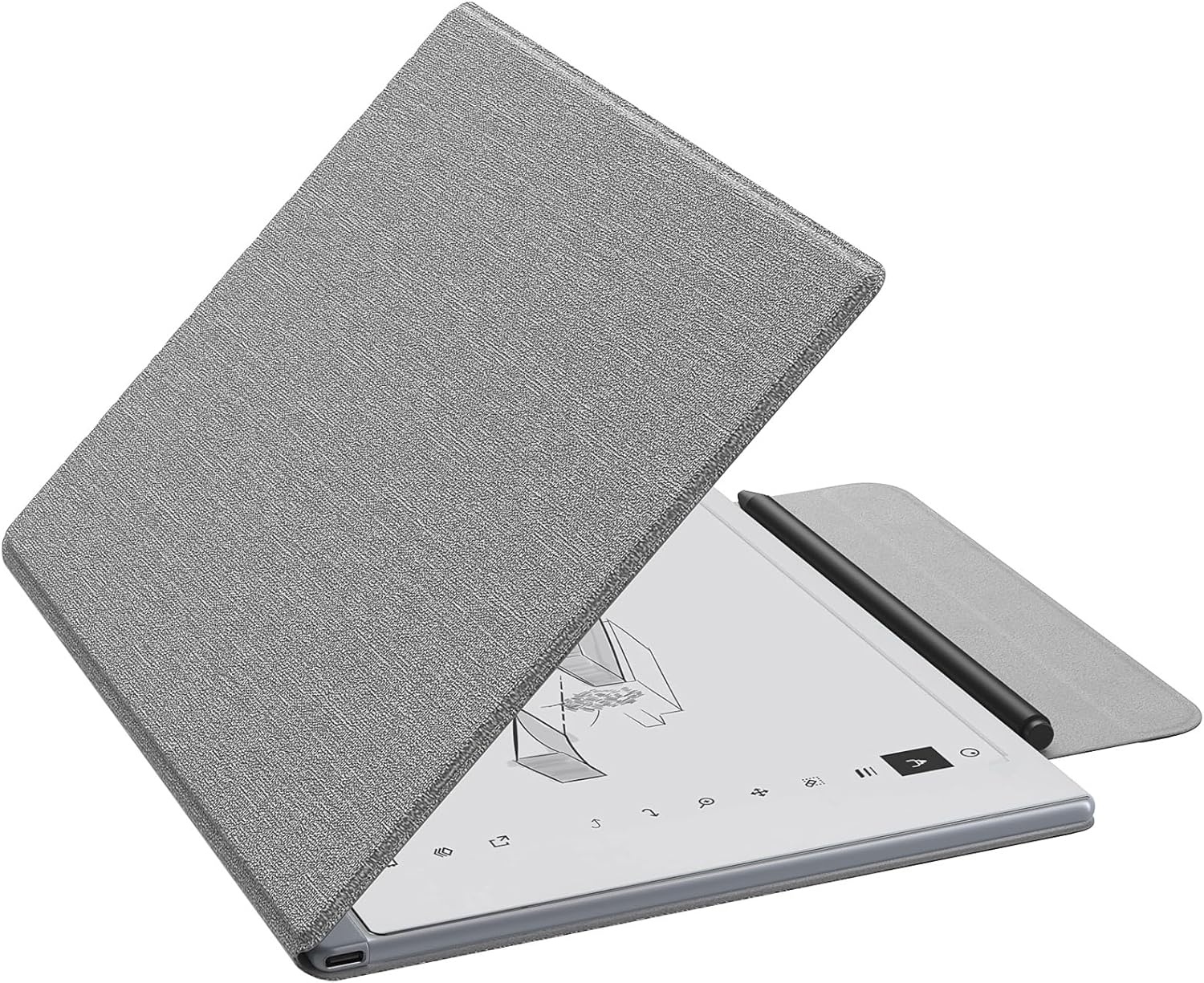 MoKo Case for Remarkable 2 Tablet, Ultra-Thin Magnetic Tablet Case with Wide Pen Protective Clasp, Smart Tablet Cover Folio for Remarkable Tablet 2 10.3" 2020 Release, Denim Gray