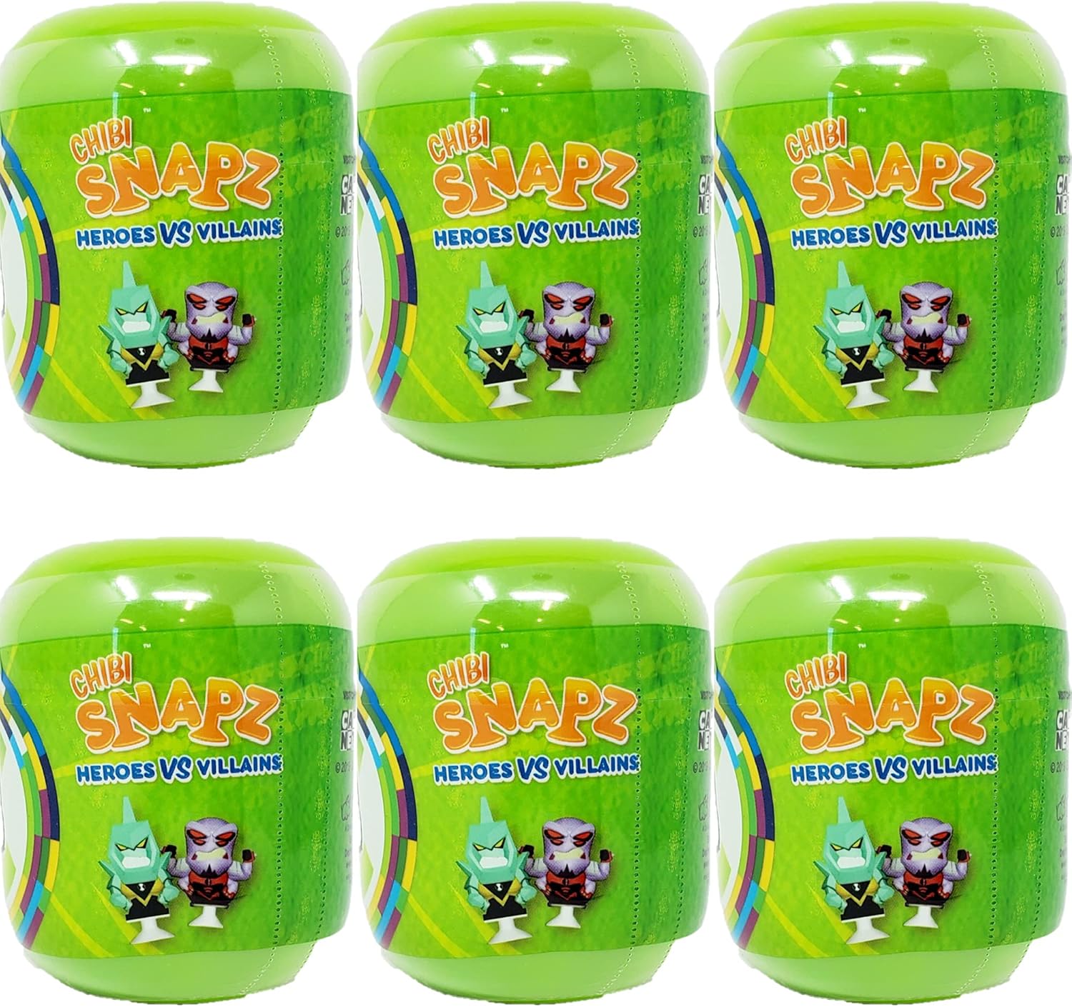Bullsitoy Ben 10 Chibi Snapz Heroes Vs Villains - Lot of 6 Blind Capsules