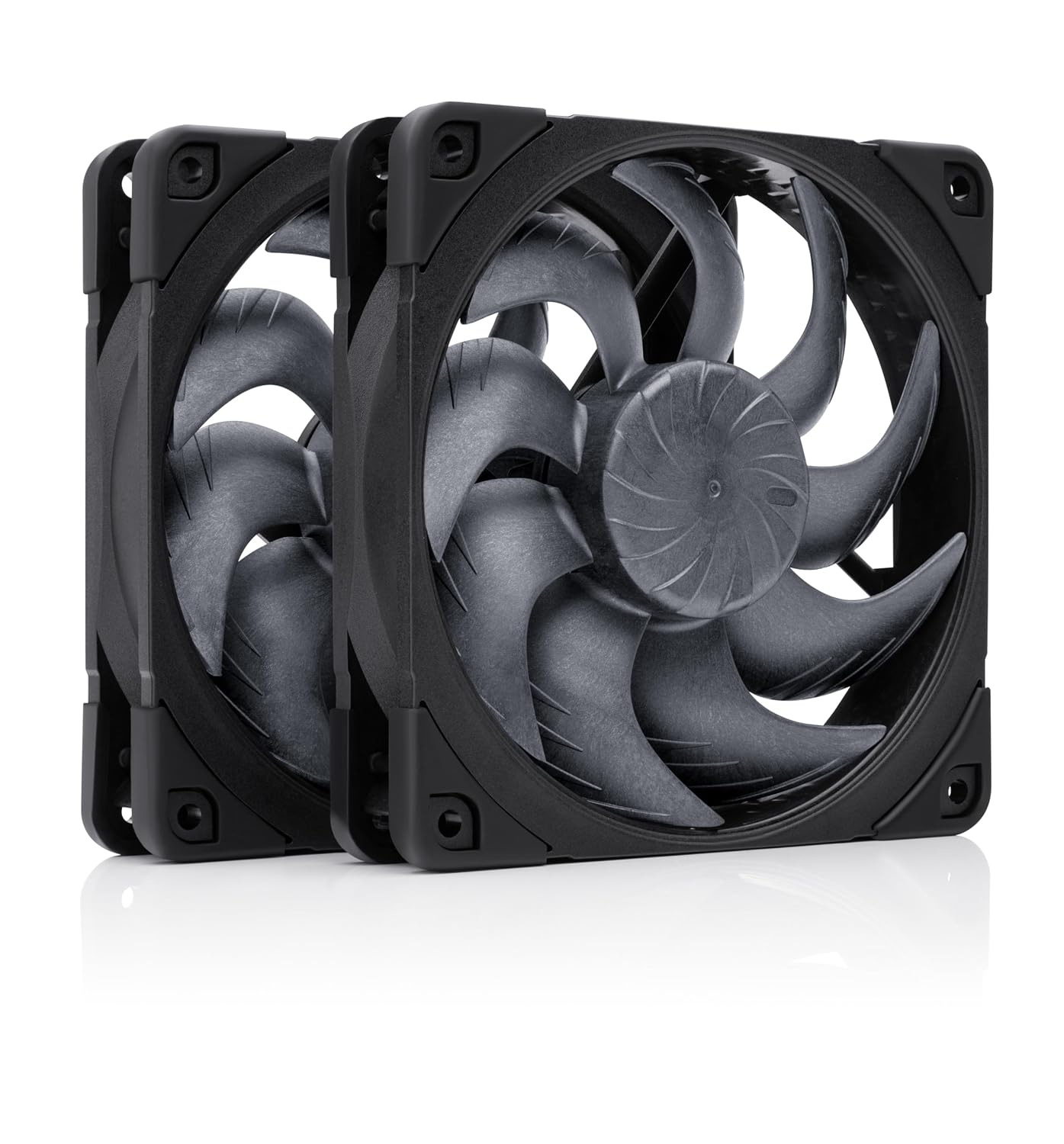 Noctua NF-A12x25 G2 PWM Sx2-PP chromax.black, High-End Quiet Fans 2x120mm