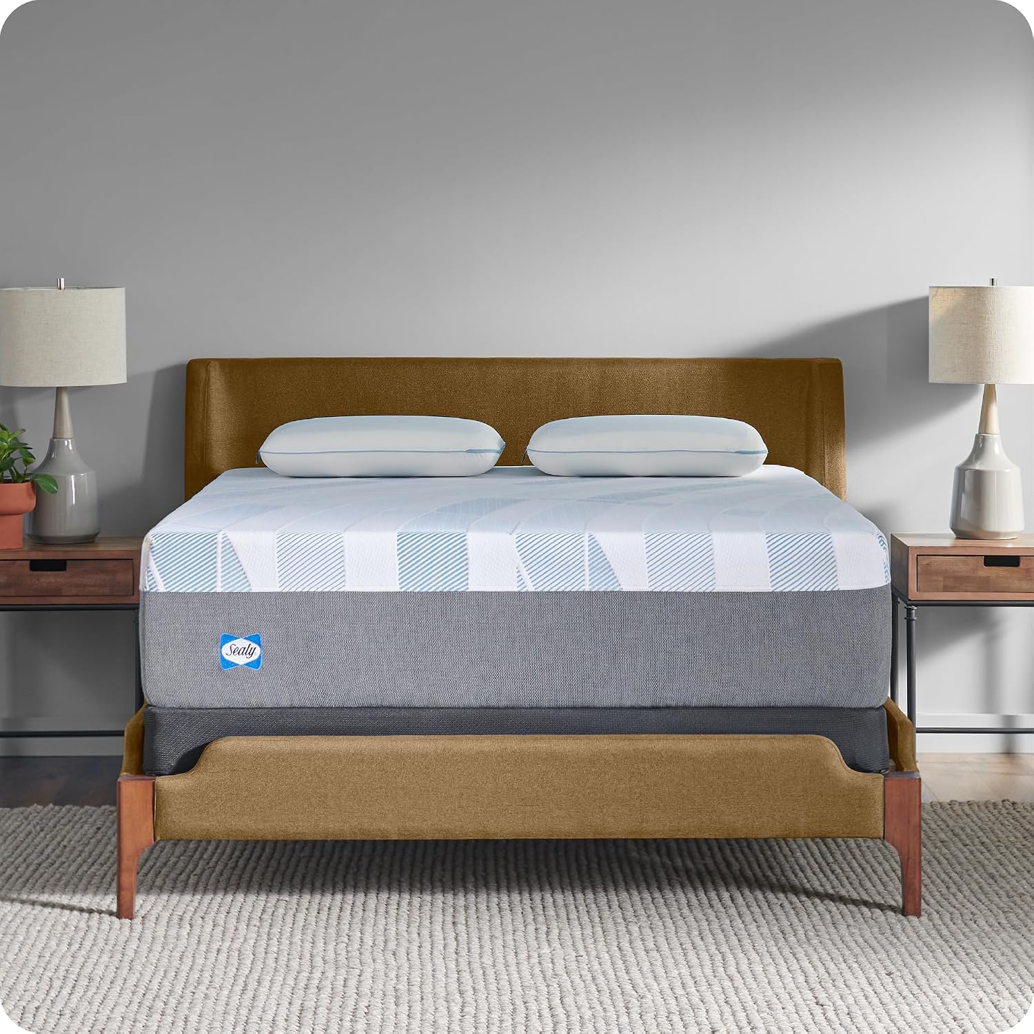 Sealy Dreamlife 14” Foam Mattress-in-a-Box, King, SealyComfort Gel Memory Foam, SealySupport Transition Foam, Machine Washable Cover
