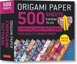 Origami Paper 500 sheets Chiyogami Patterns 6" 15cm