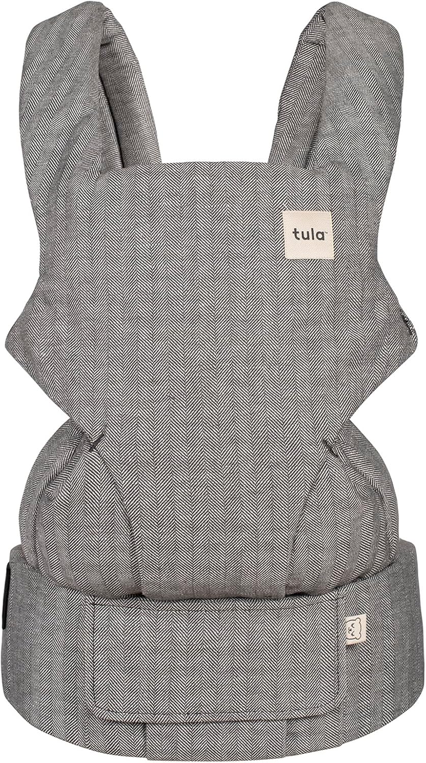 Tula Linen Explore Baby Carrier from Birth, 3-in-1 Outward Facing, Ergonomic Adjustable Baby Carrier (3.2-20.4 kg), Ash