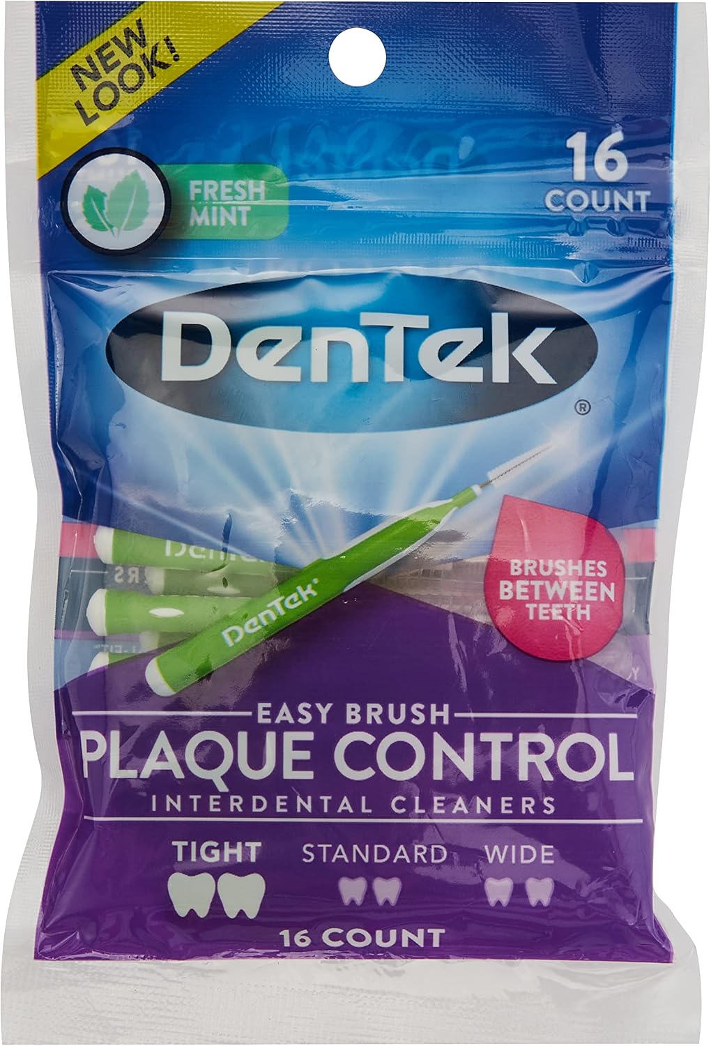 DenTek Easy Brush Cleaners Extra Tight Spaces 16 Count