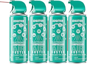 iDuster Compressed Air Duster Disposable, 4-Pack