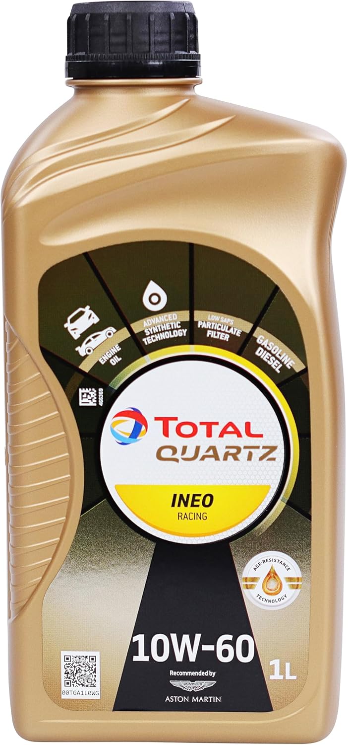 Ineo Racing 10W-60 Full Synthetic Motor Oil - Euro Spec High-Performance Racing Oil, Compatible with Premium Sports Cars - 1 Liter