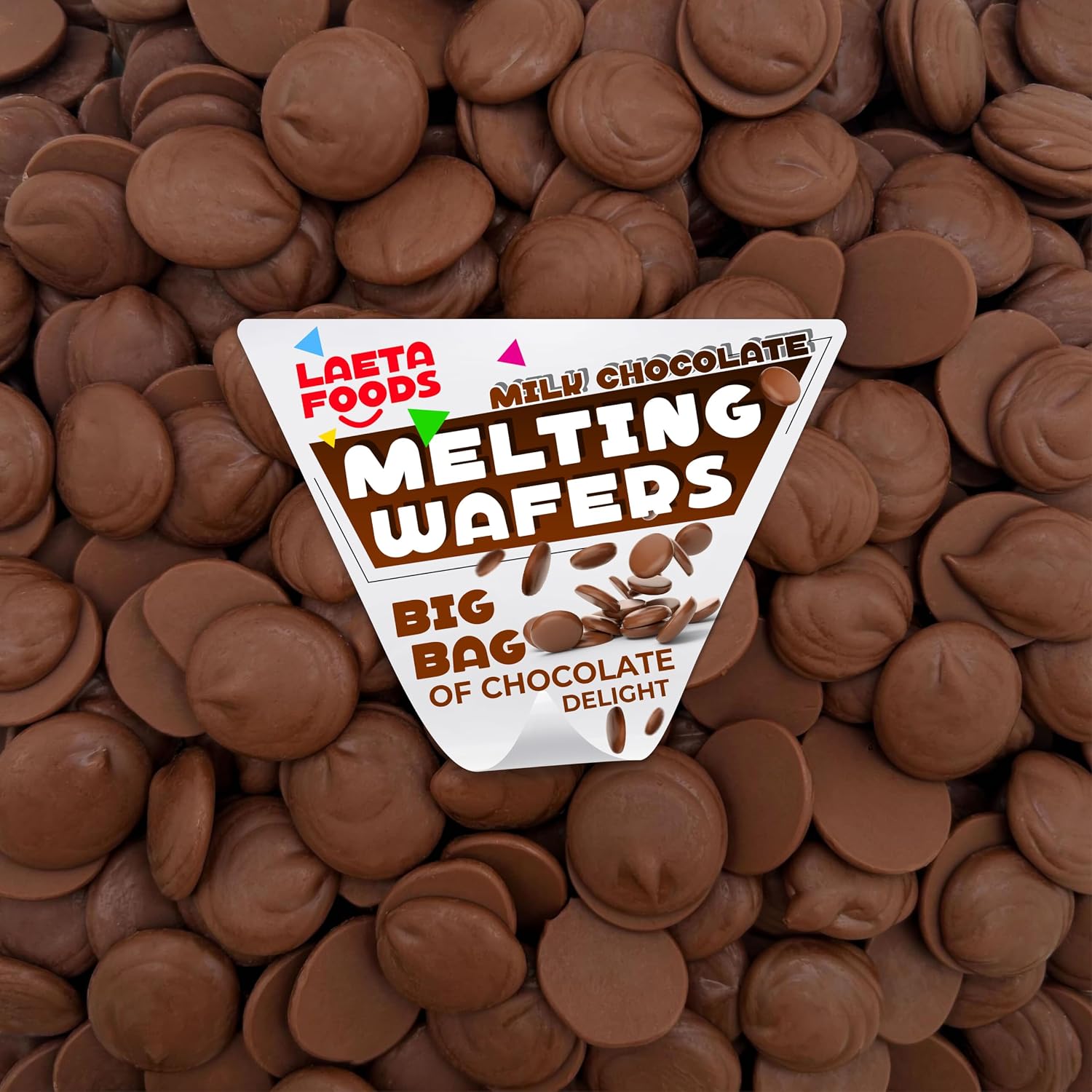 Merckens Milk Chocolate | 2 Pounds Bag | Melting Wafers | Baking Candy