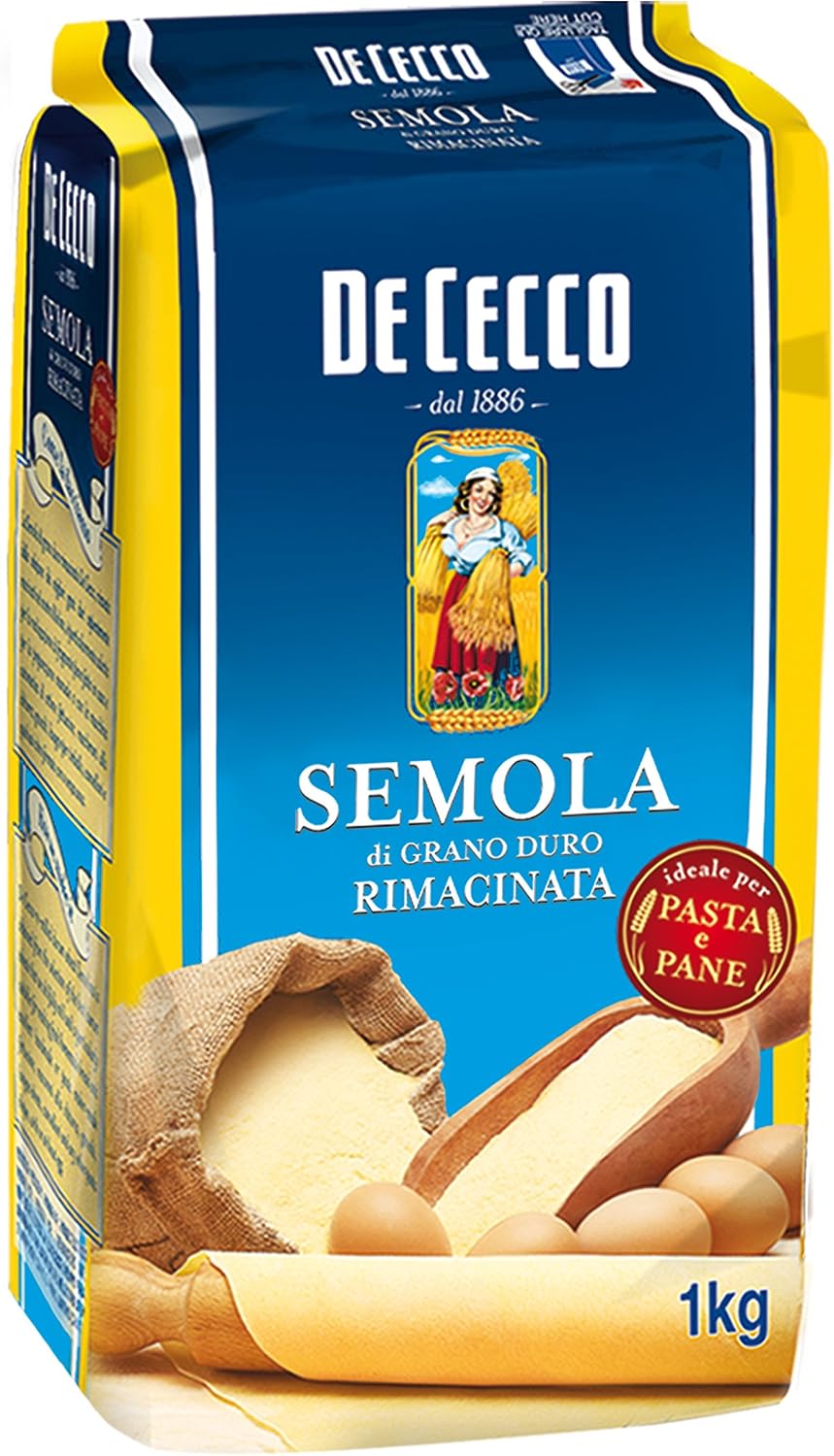 De Cecco Durum Wheat Semolina Rimac. - 5 Pieces of 1 kg [5 kg]