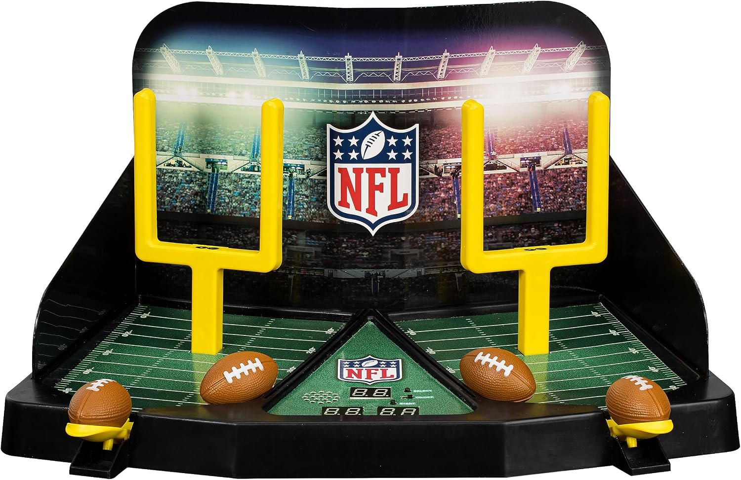 Franklin Sports Mini Football Field Goal Tabletop Game - Flying Field Goal Mini Football Game for Kids + Adults - Fun Indoor Sports Table Game for All Ages - Tabletop Football Board Game