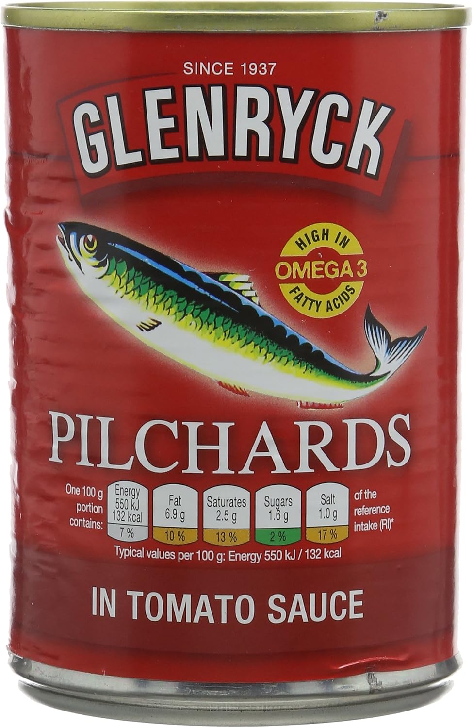 Glenryck Pilchards in Tomato Sauce, 400g