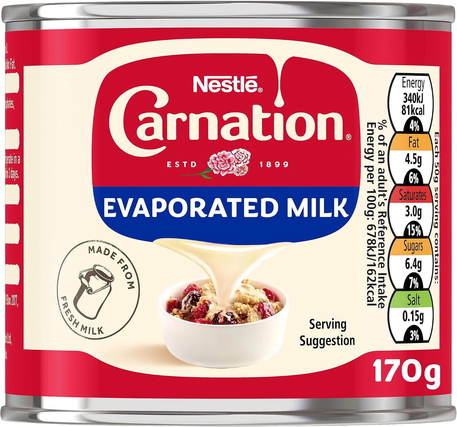 Carnation Evaporated Milk 170g | Multipack of 12