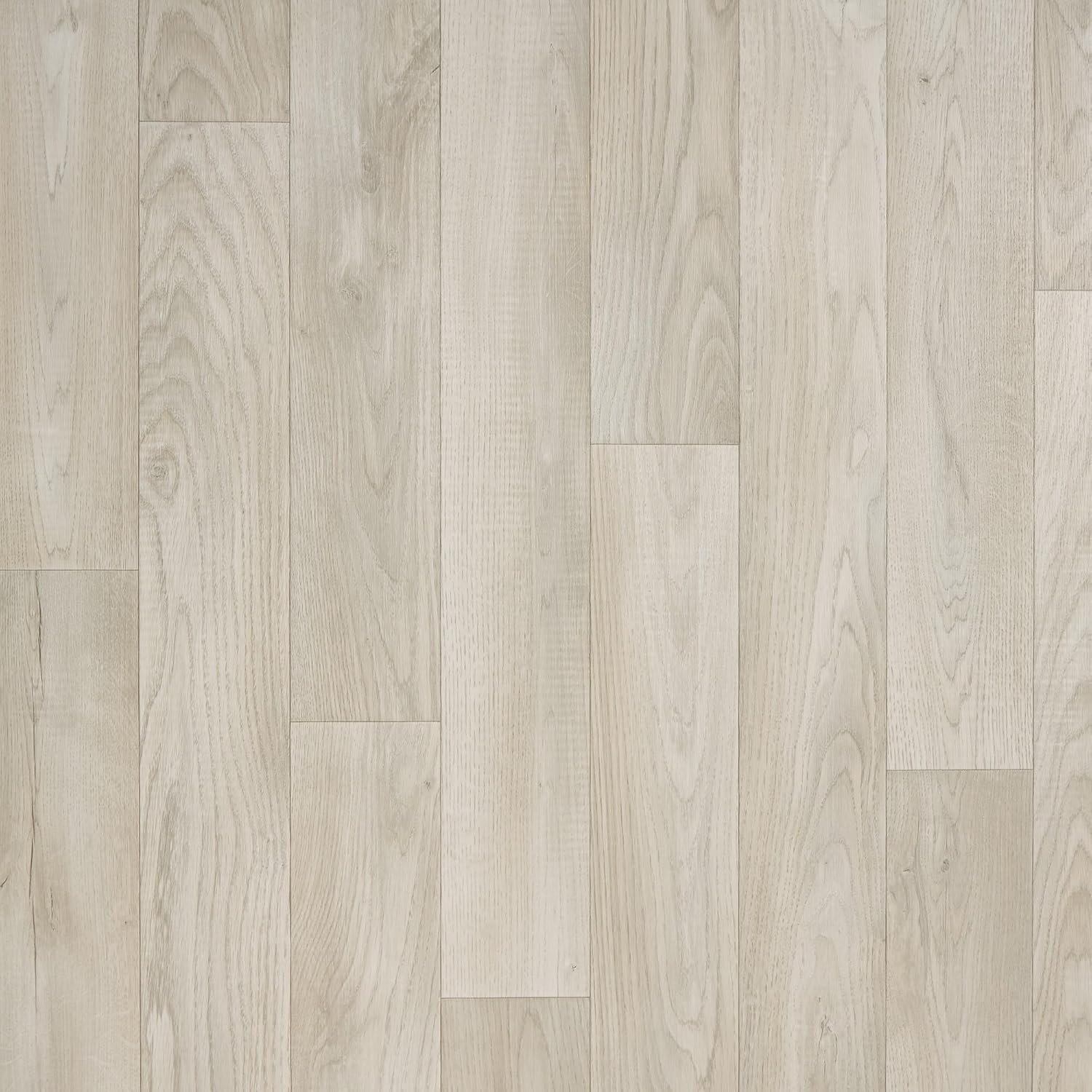 Wood Effect Vinyl Flooring Beige And Grey Lino Flooring For Bathroom Kitchen Non Slip Water Resistant Oak Effect Foam Backed Sheet Vinyl 2m 3m Width (Ingleton, 6m x 3m)