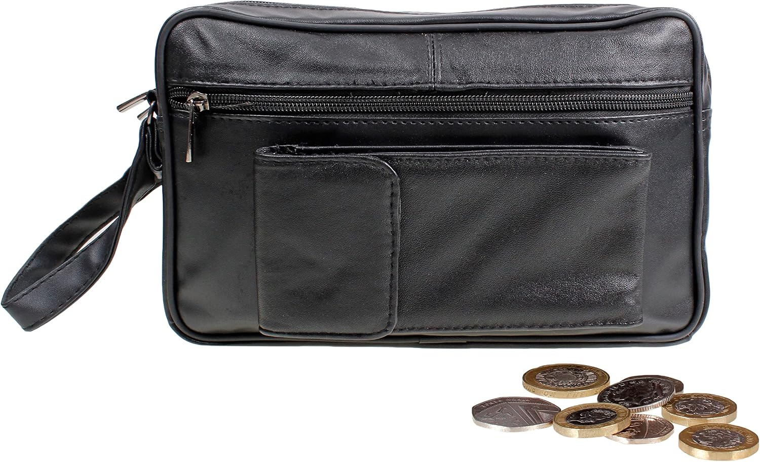 Large Taxi Driver Bus Holiday Travel Business Money Cash Bag