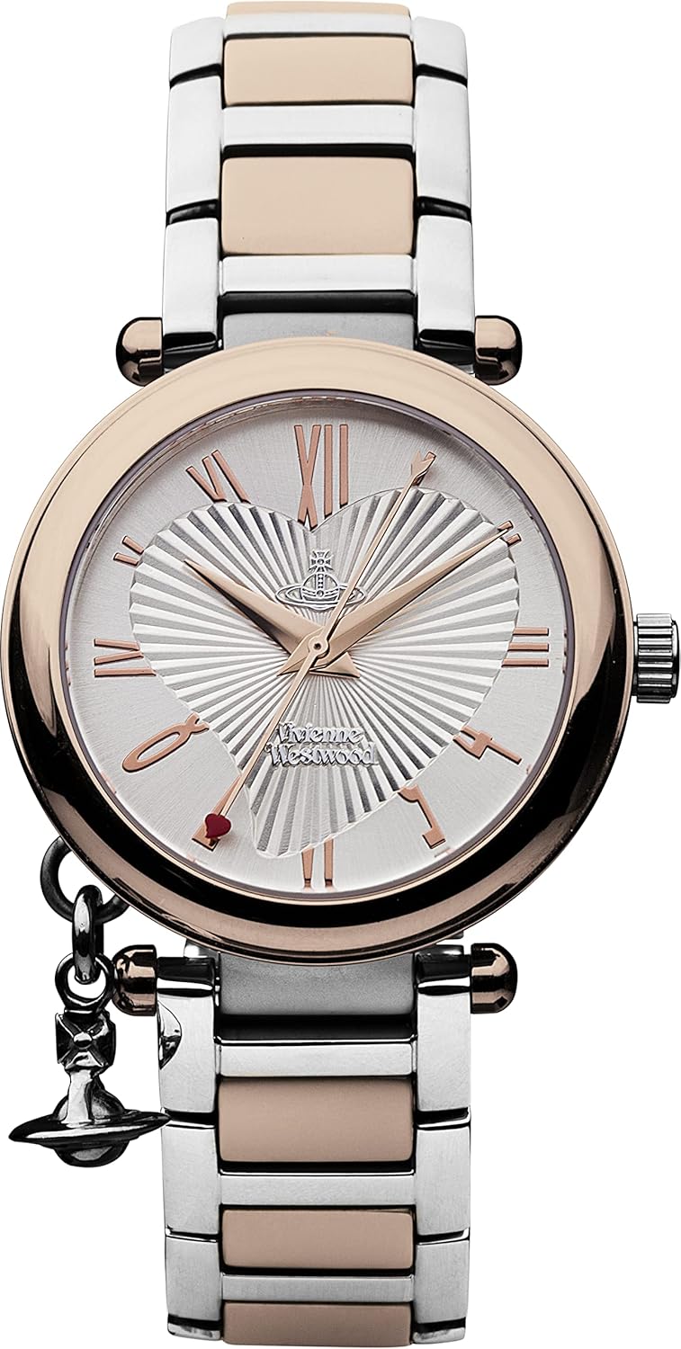 Vivienne Westwood Women's Orb Quartz Watch with Silver Dial Analogue Display and Stainless Steel Bracelet