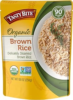 Tasty Bite Organic Brown Rice, 8.8 Ounce, Ready to Eat, Microwavable, Vegan, Gluten-Free