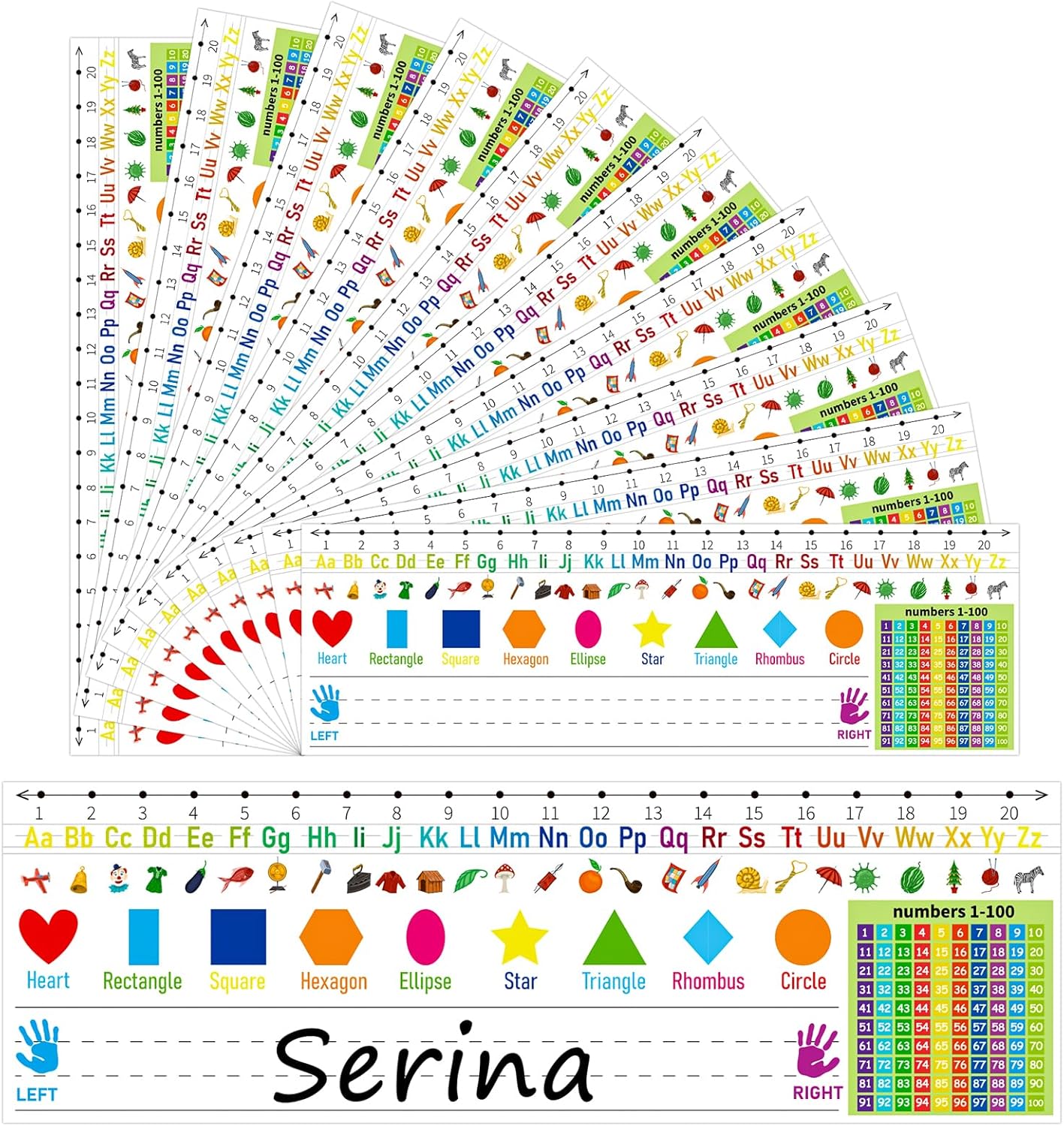 36PCS Name Plates for Student Desk - Name Plates for Classroom Name Tags for Classroom Desks Nameplates or Kindergarten Preschool Back to School Teacher Supplies Must Haves