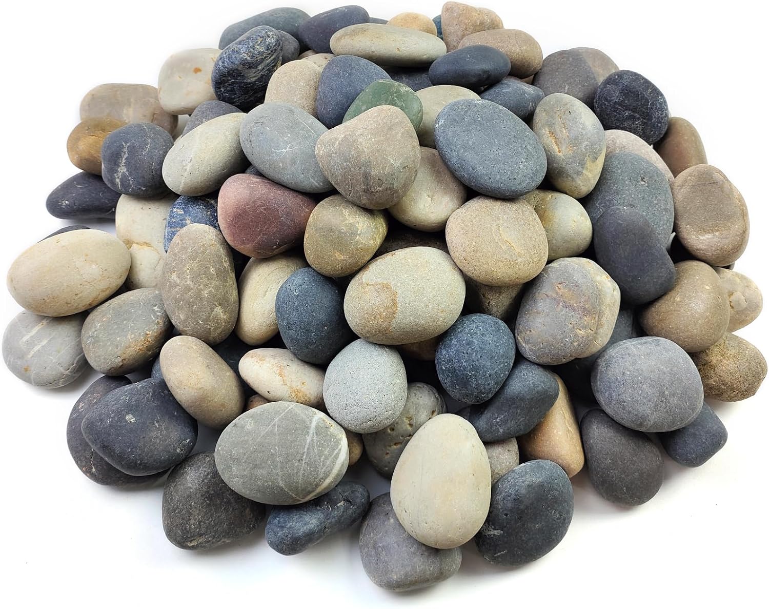 FANTIAN 20 lbs Natural River Rocks, 2-3 Inch Pebbles Rocks for Landscaping