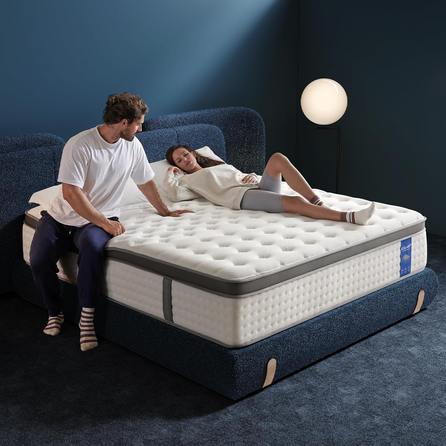 KOULABR Z Queen Size Mattress, 10 Inch Hybrid Mattress in a Box, Gel Memory Foam Mattress, Individually Wrapped Pocket Coils Innerspring Mattress, Pressure Relief, Medium Firm (10 Inch, Queen(New))