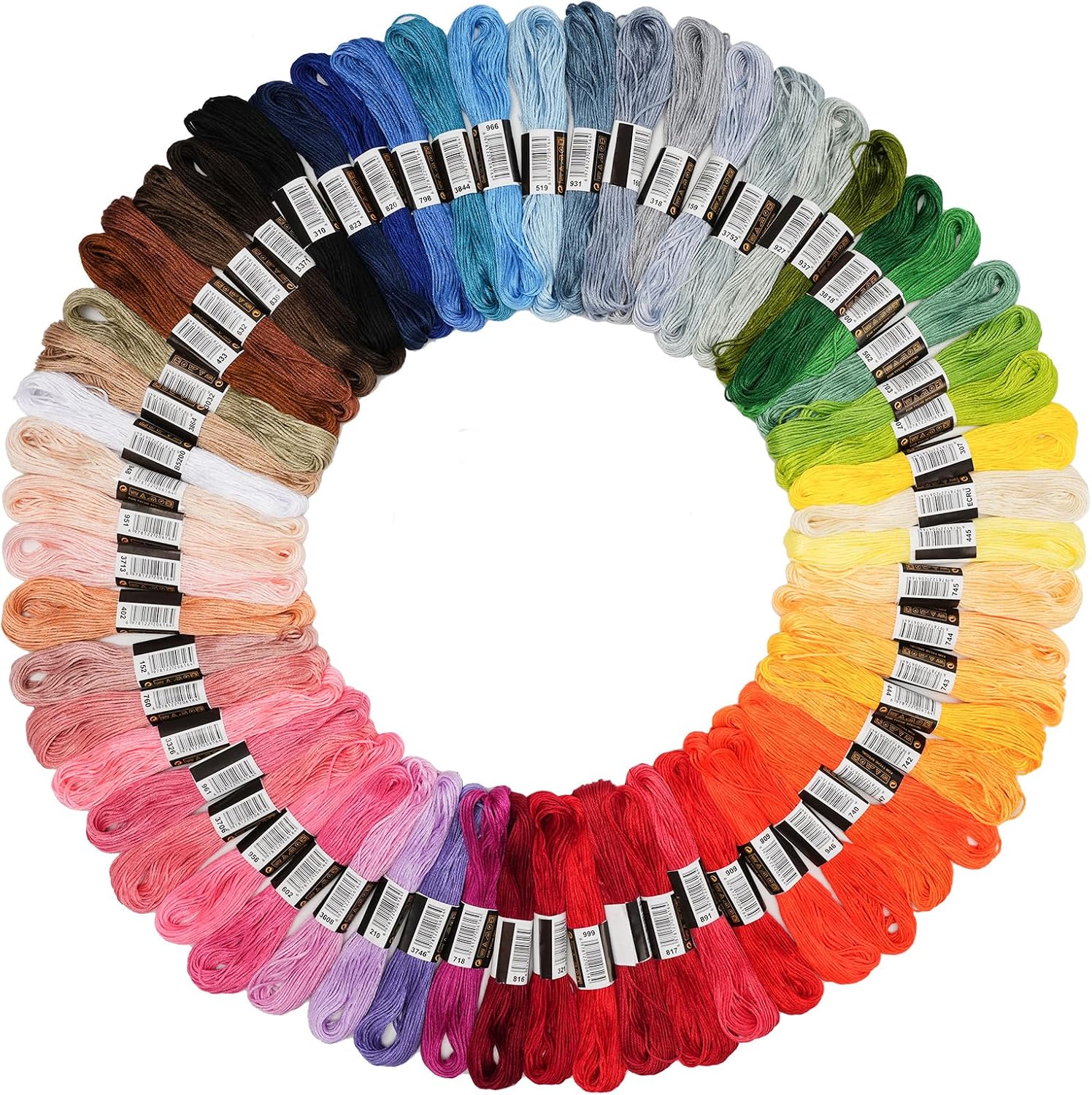 70 Skeins Embroidery Thread Friendship Bracelet String Floss Kit Yarn