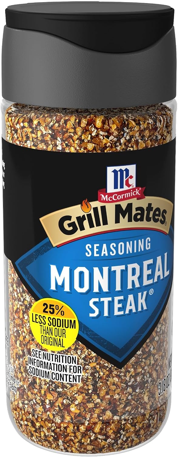 McCormick Grill Mates Montreal Steak 25% less sodium seasoning 90g