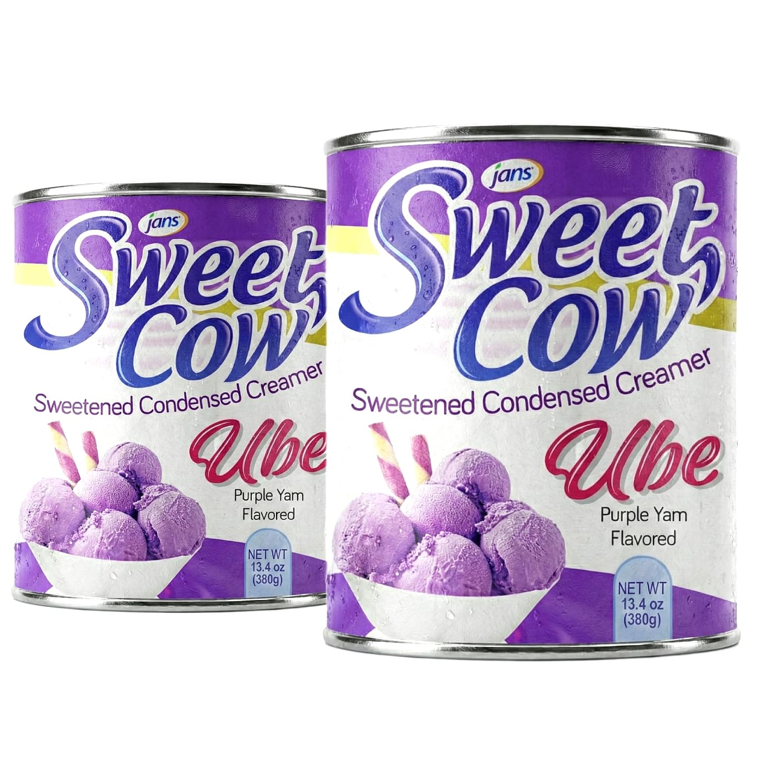 Ube Condensed Milk, 13.40 oz, Pack of 2, Sweetened Condensed Creamer