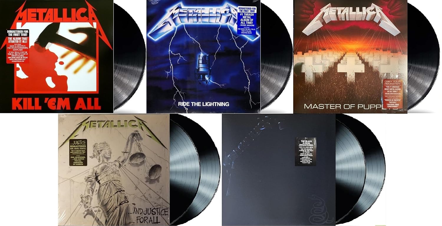 Kill Em All + Ride The Lightning + Master Of Puppets + And Justice For All + The Black Album 1983-1991: Remastered 5-Pack