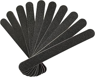 Nail File 10 PCS Professional Double Sided 100/180 Grit Nail Files Emery Board Black Manicure Pedicure Tool and Nail Buffering Files