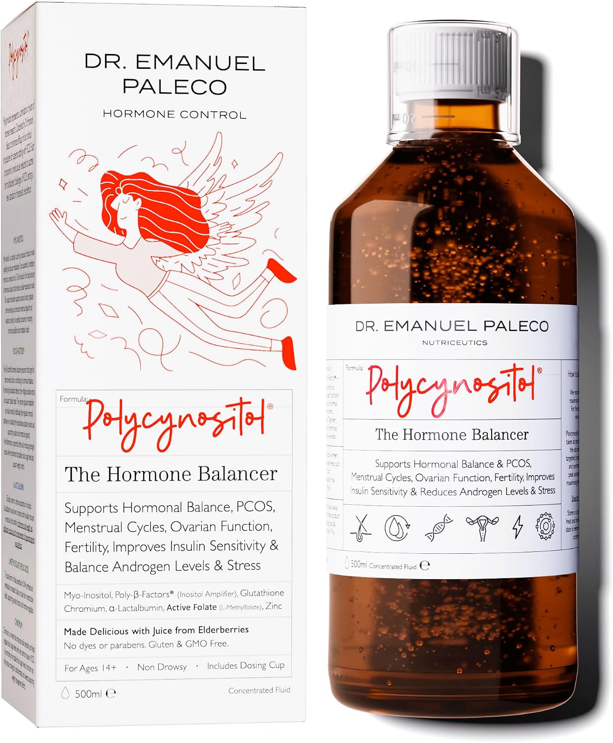 Dr. Emanuel Paleco 4000mg Myo Inositol PCOS Supplement – Fertility, Hormone Balance, Weight, Insulin Resistance, Ovulation & Hormonal Stress Supplements for Women