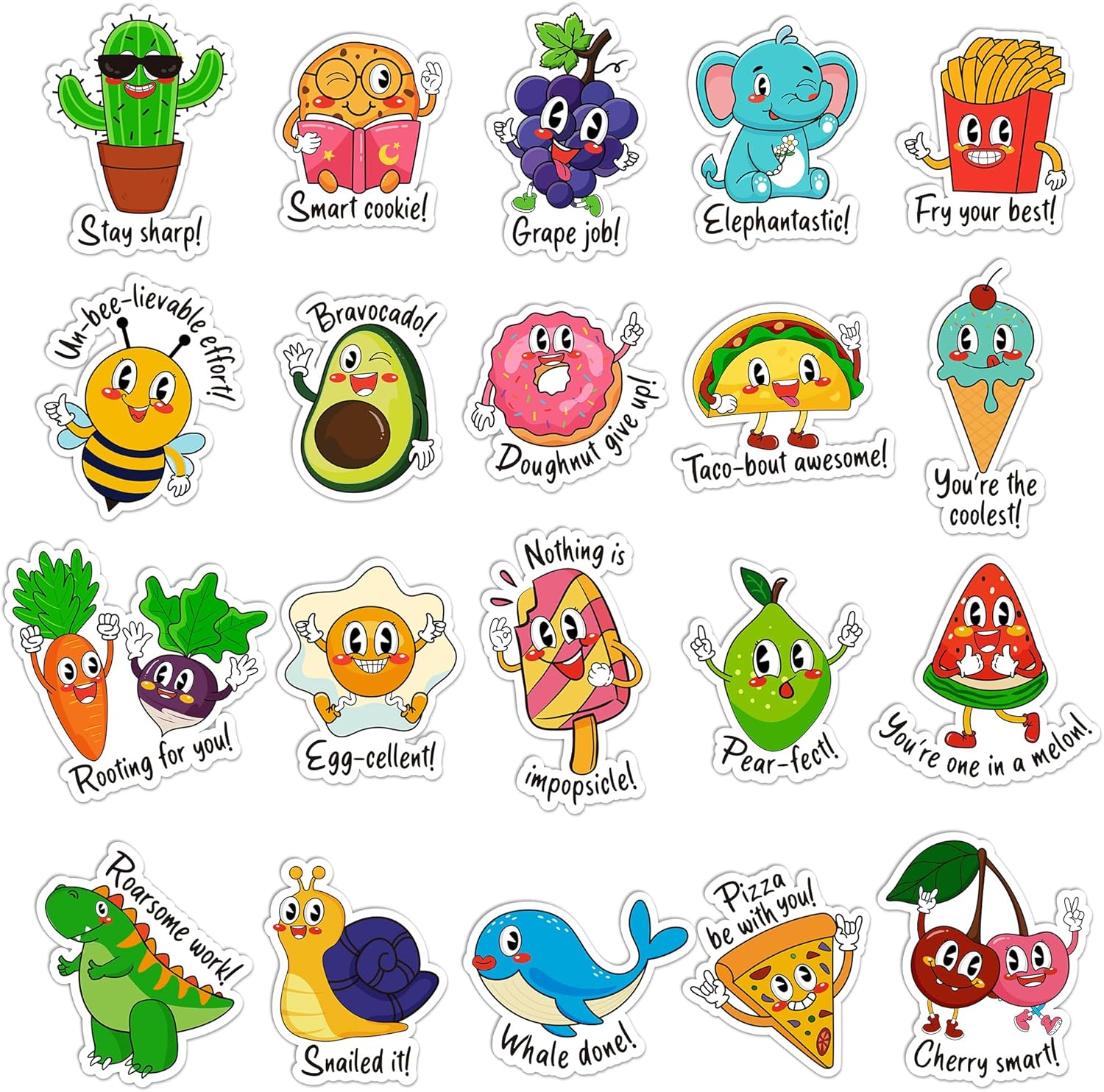 800PCS Punny Teacher Sticker for Student, D-FantiX Motivational Reward Stickers for Kids Classroom, Must Have Essentials for Teachers Elementary, Positive Encouragement Stickers Home School Supplies